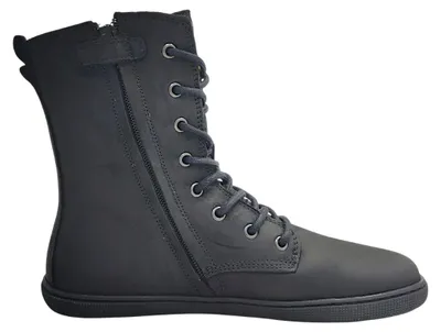 Imagen del producto de Koel Faro: Botas de cordones para mujer, confeccionadas en lana, color negro, ideales para uso casual