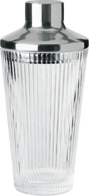 Produktbild von Stelton Cocktailshaker Pilastro, Barshaker, Cocktailmixer, Glas, Edelstahl, 400 ml, X-510