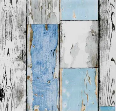 Produktbild von Klebefolie HolzNachbildung- Möbelfolie Holz Scrapwood blau 0.45 m x 15 m cm Designfolie