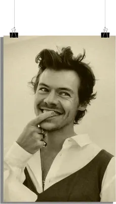 Produktbild von Harry Styles Poster - Musik Poster - Schauspieler Poster - Sepia Poster - 51x71cm - Perfekt zum Einrahmen