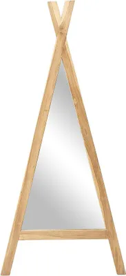 Produktbild von Kinderspiegel in Tipi-Form aus Mindi-Holz – 55 × 120 cm (B × H) – naturfarben – BATAM
