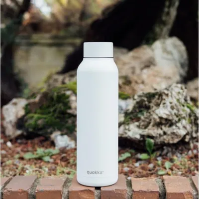 Produktbild von Quokka Solid, Edelstahlflasche / Thermoskanne Weiß, 850ml, 40216