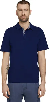 Produktbild von Tom Tailor Basic Polo & Piquee Polo Herren Poloshirts, Größe:M, Farbe:Polo Cool Touch - Sailor Blue 10932