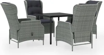 Obrázek produktu pro vidaXL 5dílný zahradní jídelní set Light Grey