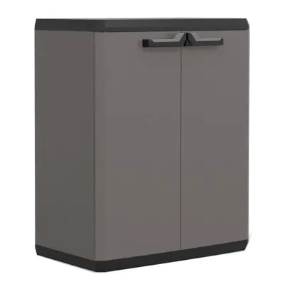 Image de Keter Keter Più Armoire de rangement - 1 étagère - 39x68x83cm - Gris foncé/Noir