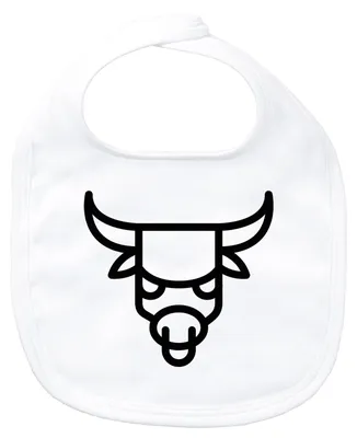 Produktbild von Huuraa Baby Lätzchen Stier Sternzeichen Symbol White Klettverschluss  Baumwolle Latz Geschenkidee