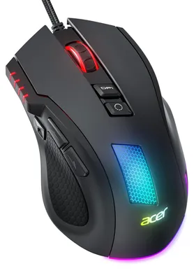 Produktbild von Gaming Maus mit Kabel 12800 DPI Wired Computer Mouse Gaming mit Treiber 1000Hz Abfragerate und 8 Programmierbare Tasten Schnellfeuertaste und RGB-Leuchten