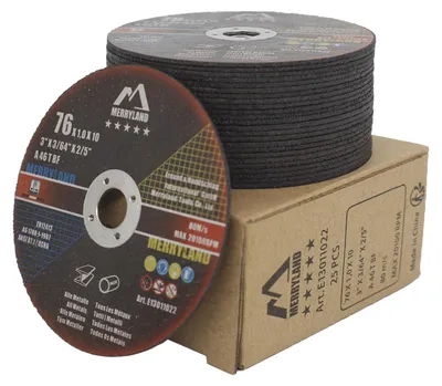 Immagine prodotto di Disco abrasivo per smerigliatrice angolare, 76 mm - Metallo/Acciaio - Acciaio inossidabile/Ferro - Disco da taglio - 25 pezzi - Disco flessibile sottile, 1,0 mm