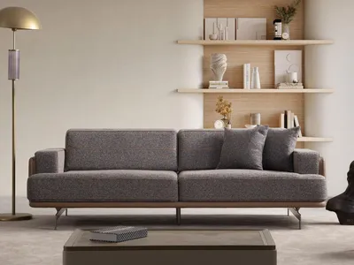 Immagine prodotto di Grigio a tre posti Divani da salotto Divano a 3 posti di design