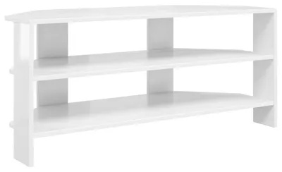 Productafbeelding van vidaXL Hoek TV-kast, 102x40,5x45 cm, hoogglans wit, houtvezel