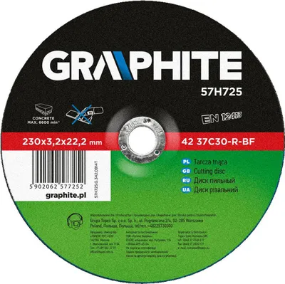 Produktbild von Graphite Trennscheibe für Stein 230 x 3,2 x 22 mm