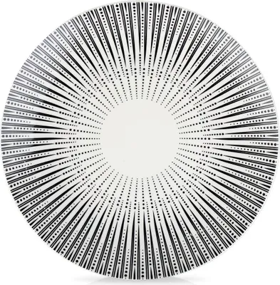 Imagen del producto de Elegante vajilla de porcelana blanca con un sofisticado diseño en