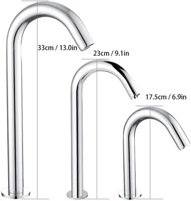 Edelstahl berührungsloser Badezimmerwasserhahn