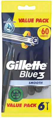 Zdjęcie produktu dla Gillette 8006540733905 Gillette Blue 3 Smooth Einwegrasierer 6 St.