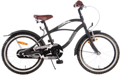 Produktbild von Volare Black Cruiser Kinderfahrrad - Jungen - 18 Zoll - Schwarz - 95 % zusammengebaut