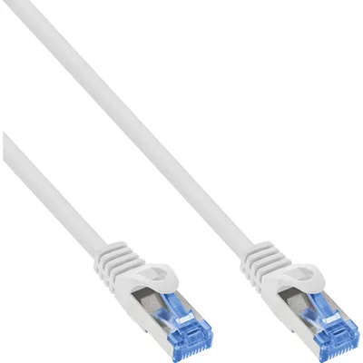 Image de InLine® 74805W Câble patch, Cat.6A, S/FTP, TPE flexible, blanc, 5m