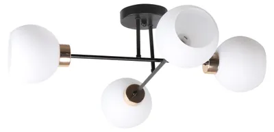 Immagine prodotto di Illuminazione a soffitto AMANDA - 4xE27, 40W, nero / oro / bianco