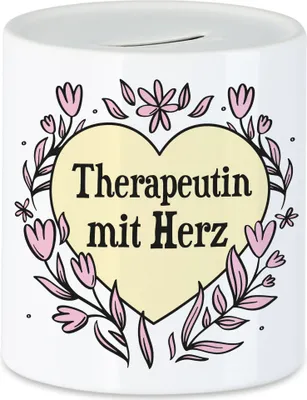 Produktbild von Therapeutin mit Herz Spardose  Geschenkidee Zum Danke Sagen Beste Therapeutin