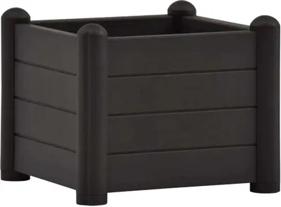 Image de Lit surélevé de jardin PP Anthracite 43x43x35 cm