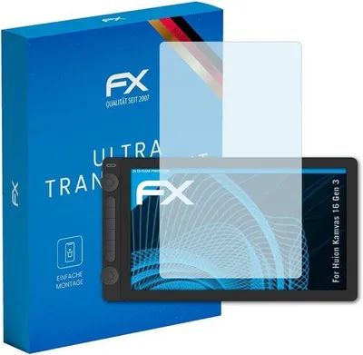 Produktbild von Famanu Displayschutzfolie Kristallklar für Zeichentablet - 2er Set, transparent