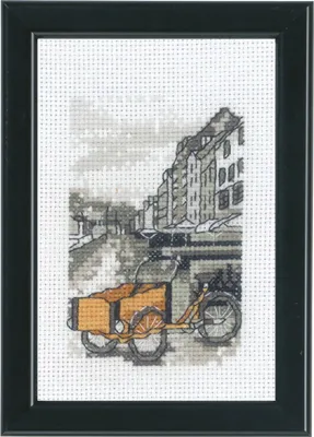 Zdjęcie produktu dla Permin Zestaw do haftu krzyżykowego "Kopenhaga", wzór liczony, 10x15cm, 92-1836
