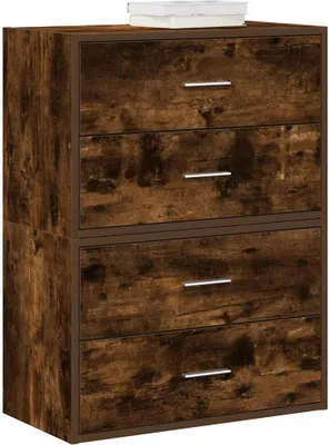 Produktbild von Möbel Schränke mit 2 Schubladen 2 Stk. Räuchereiche 60x31x40 cm - Kommoden &54868