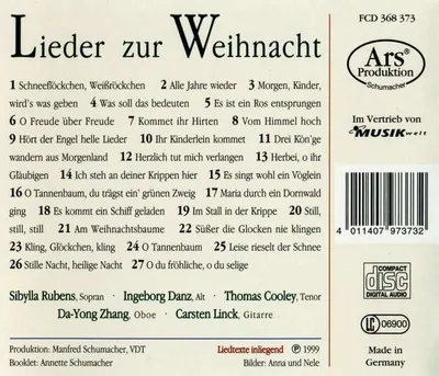 Produktbild von Lieder Zur Weihnacht