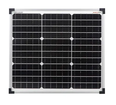 Zdjęcie produktu dla enjoy solar® Panel słoneczny klasyczny monokrystaliczny moduł słoneczny 30 W 12 V (srebrna rama), 0% VAT