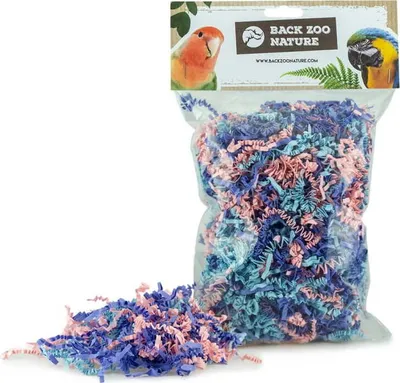 Produktbild von Bunter Kräuselpapier MIX für Papageien - Spielzeugfüllung und Bastelmaterial