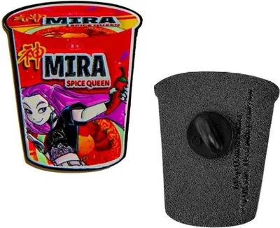 Produktbild von KPop Demon Hunters – Offizieller Ansteckpin „Mira Spice Queen Noodles“