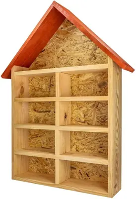 Produktbild von Insektenhotel Für Bildungszwecke Zum Eigenständigen Ausfüllen MKW MKW Gross - Insektenhaus aus massivem Nadelholz - Wetterfest - für Wildbienen