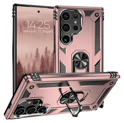 Produktbild von Armor Outdoor Handyhülle für Samsung Galaxy S24 Ultra Handy Panzer Case Cover Schutzhülle Farbe: Rosegold