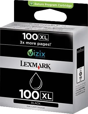 Produktbild von Lexmark No. 100XL Tintenstrahl Tintenpatrone - Schwarz - Original - 2 Pack - Tintenstrahl - 510 Seiten - 2er Pack