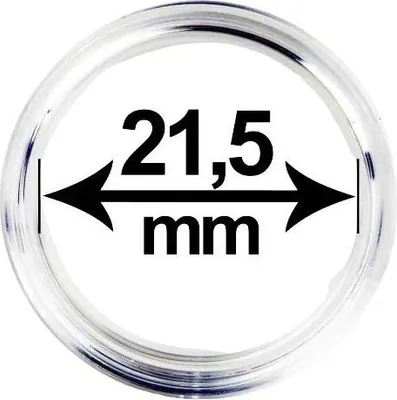 Obrázek produktu pro Kapsle (pouzdro) na mince, vnitřní průměr 21,5 mm