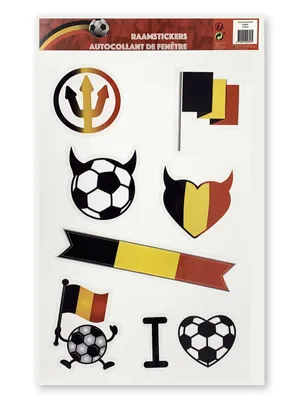 Obrázok produktu pre Nálepka na okno EK/Svetový pohár vo futbale Belgicko 8181
