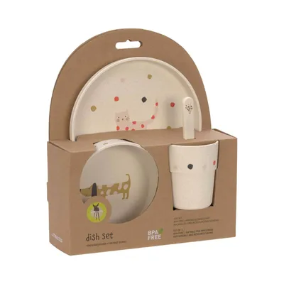 Produktbild von Little Mateys Kindergeschirrset in würziger Orange, Lassig