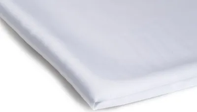 Produktbild von Satin Dünn mit Elasthan Weiß 50 x 150 cm
