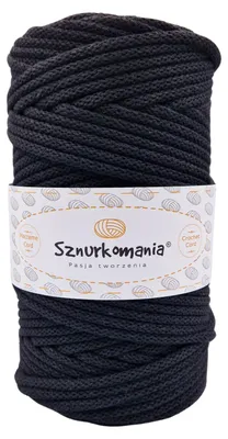 Zdjęcie produktu dla Sznurek bawełniany z rdzeniem 5mm 100m, przędza do makramy, sznurek do makramy, sznurek szydełkowy, sznurek 5mm, dzianinowy sznurek bawełniany,