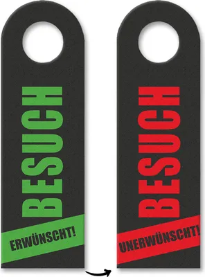 Produktbild von Besuch erwünscht - Besuch unerwünscht Türhänger