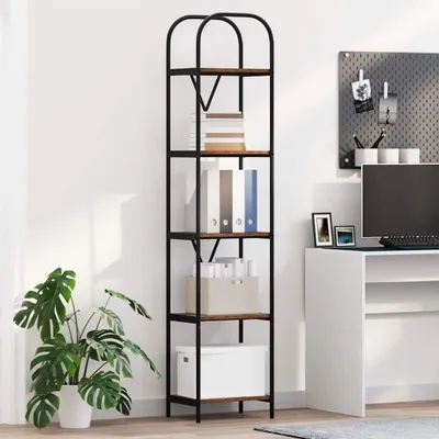 Produktbild von "Schlussverkauf" Bücherregal rechteckig - 1 pc - Büroregal mit Stauraum - Altholz 40x30x183 cm Holzwerkstoff C12266