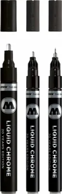 Produktbild von Molotow 52-MO703113 - Chrom - Schwarz - 1 mm - 4 mm - 3 Stück(e) - Deutschland