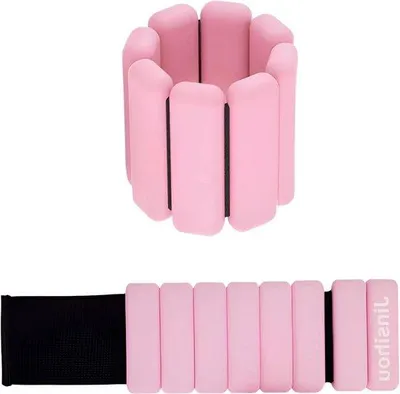 Produktbild von Gewichtsmanchetten Set - 2 x 460 g + 2 x 900 g - Draagbare Gewichte für Laufen Joggen Gymnastik - Spiertraining