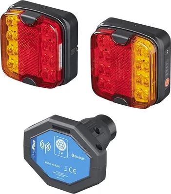 Image de Feux de remorque LED avec aimants sans fil (Bluetooth) 7 pôles