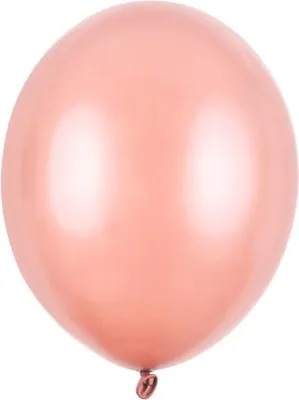 Obrázek produktu pro Balónky latexové metalické růžové zlato 23 cm 100 ks