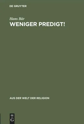 Produktbild von Weniger Predigt!