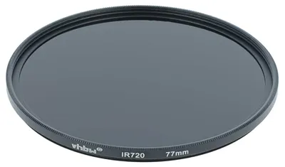 Produktbild von vhbw Universal Infrarot Filter 720nm für Kamera Objektive mit 77mm Filtergewinde - Zirkularer IR-Filter, Schwarz