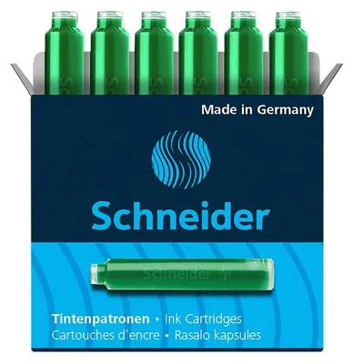 Produktbild von Schneider Schreibgeräte Ink Cartridge, Grün, 6 Stück(e)