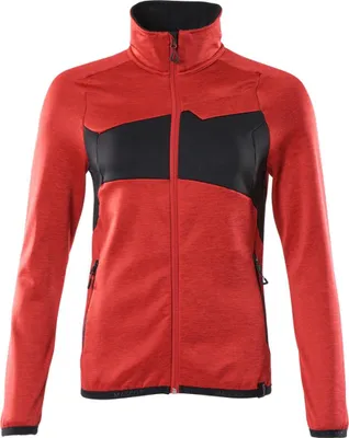 Produktbild von Mascot ACCELERATE Fleecepullover 18153 mit Reißverschluss Damen Gr. 2XL verkehrsrot/schwarz