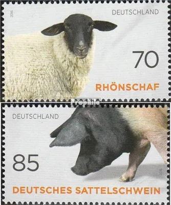 Produktbild von Briefmarken BRD (BR.Deutschland) 2016 Mi 3261-3262 (kompl.Ausg.) postfrisch Nutztierrassen