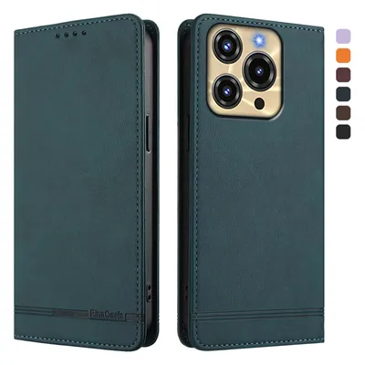 Image de Housse pour Oukitel C69,Polyuréthanerétro en cuir à rabat avec pochette pour carte et magnétique vert